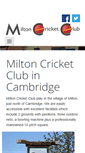 Mobile Screenshot of miltoncricket.org.uk