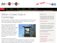 Tablet Screenshot of miltoncricket.org.uk
